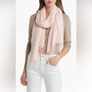 Nordstrom Beige 100% Cashmere Fringe Scarf – NWT